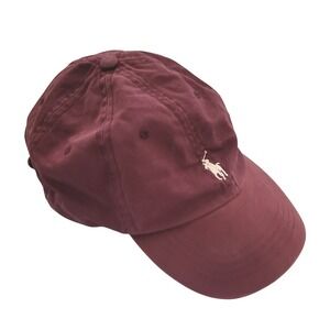Polo by Ralph Lauren Burgundy Polo Pony Baseball Cap